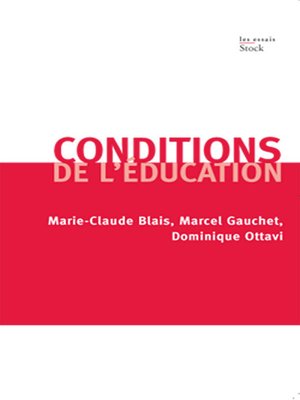 cover image of Conditions de l'éducation